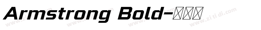 Armstrong Bold字体转换